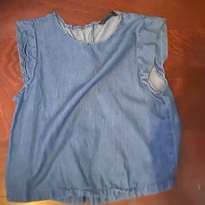 Zara denim top